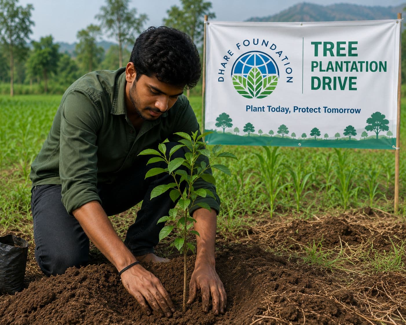 Dhare Foundation volunteer